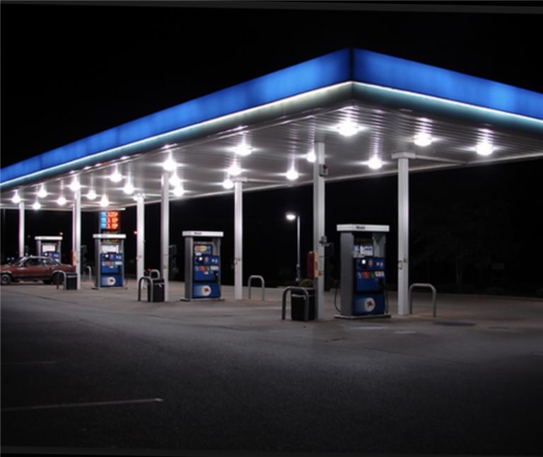 Gas Station with Used Car Lot